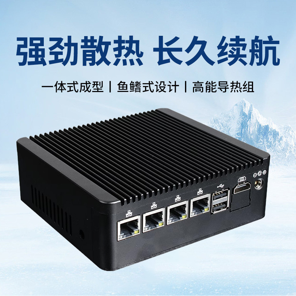 Host Soft Router Dual-Port Gigabit Saiyang N2840 เครื่องควบคุมอุตสาหกรรมแบบฝัง Love Fast liunx ระบบท