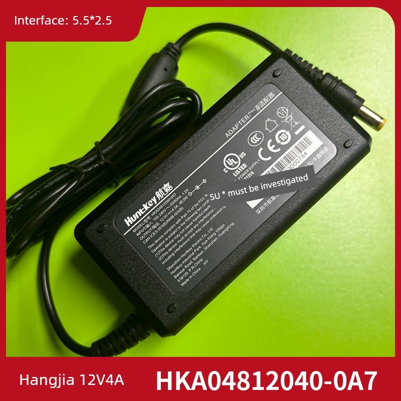ปลั๊กไฟ panasonic ปลั๊กไฟ ยี่ห้อใหม่ Huntkey HKA04812040-0A7 (7H) 12V4A อะแดปเตอร์ไฟ48W