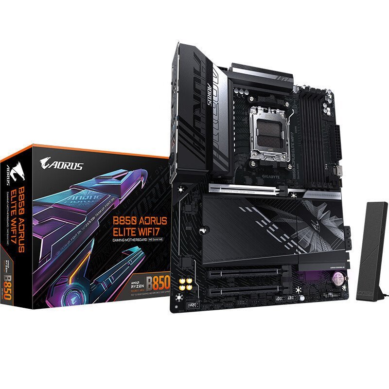 Gigabyte แกะสลักขนาดเล็ก B850 AORUS ELITE WIFI7 เมนบอร์ด DDR5 เหมาะสําหรับ AMD CPU AM5 7900