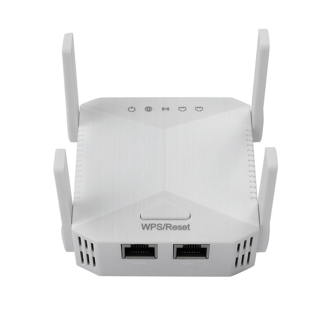 AP Repeater โหมดการทํางานคู่เสาอากาศสี่ตัวแทนขยายเครือข่ายสารเพิ่มประสิทธิภาพผ่านผนังเครื่องขยายสัญญ