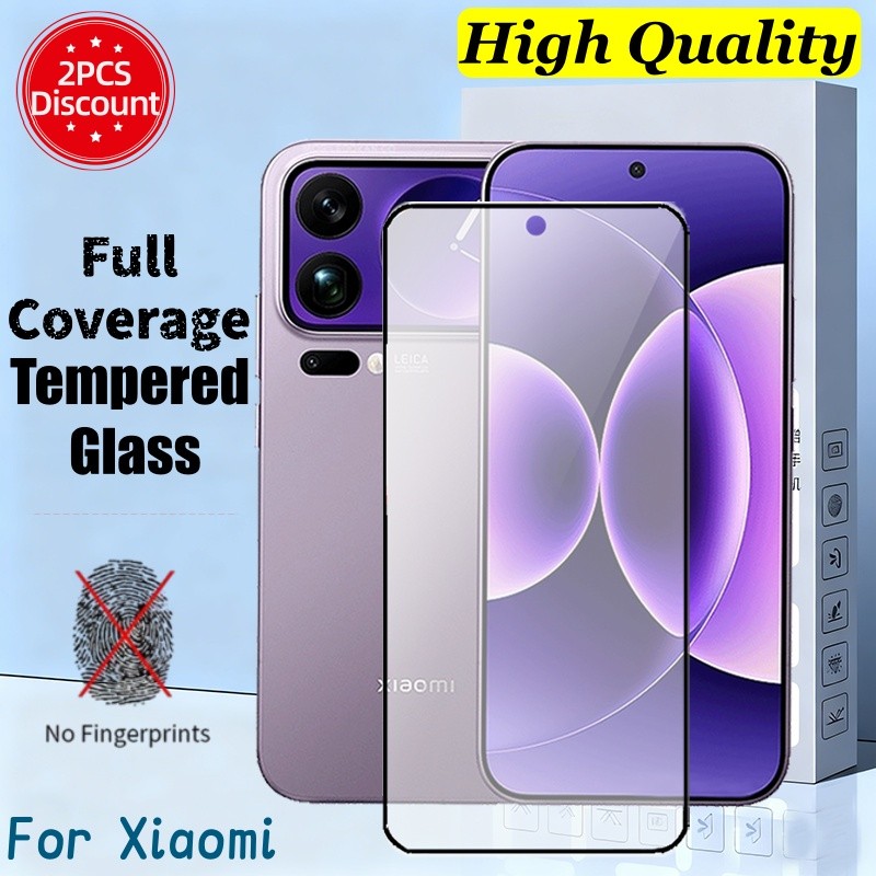 ฟิล์มกระจก 9d เต็มจอ รุ่นใหม่ อัปเกรดป้องกันรอยนิ้วมือ Xiaomi Mi 17 15 14 13 12 11i 11x 15T 14T 13T 