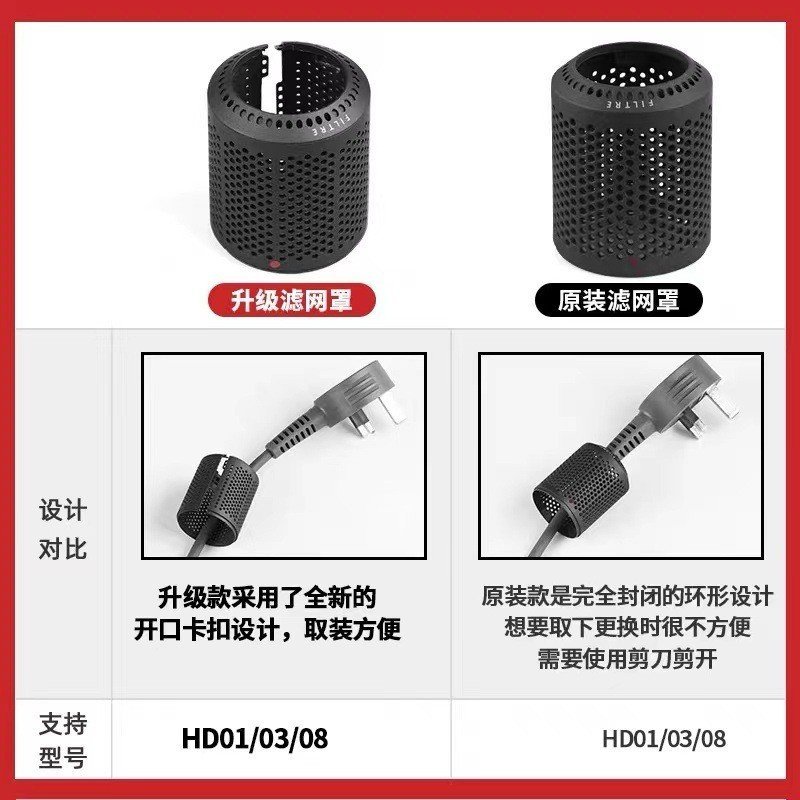 ฝาครอบด้านนอก Universal กรองตาข่าย Anti-Net dyson เครื่องเป่าผมกรองเหมาะสําหรับเครื่องเป่าผมหัวเข็มข