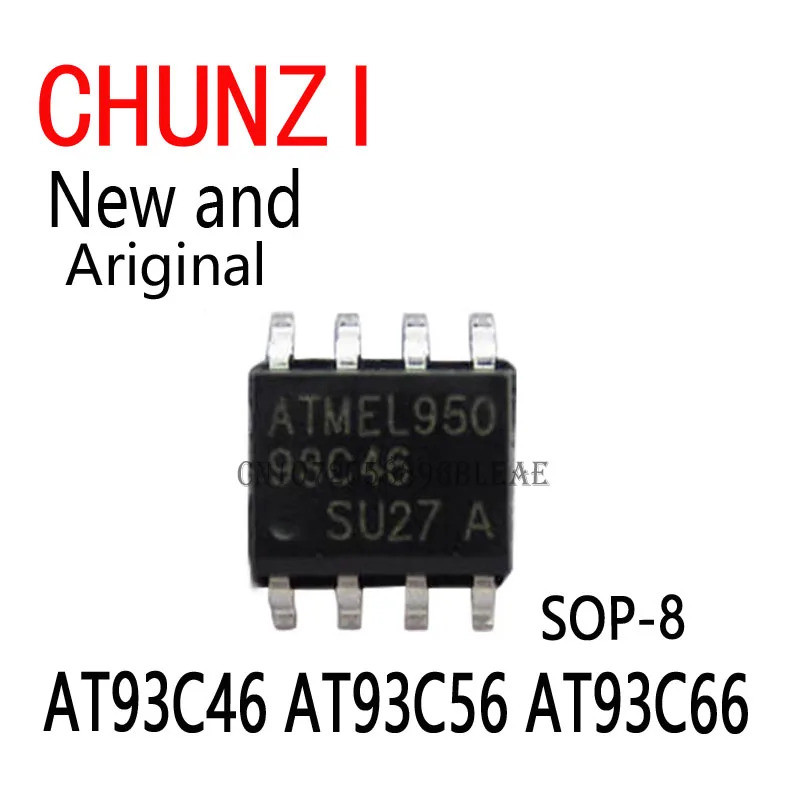 10pcs ใหม่และต้นฉบับชิป IC 93C46 93C56 93C66 SOP-8 AT93C46 AT93C56 AT93C66 ในสต็อก RQHU