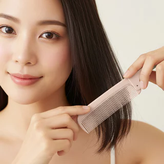 KVY Foldable Tail Comb เควีวาย หวีพกพาปลายแหลมพับได้ (Pink/Green)