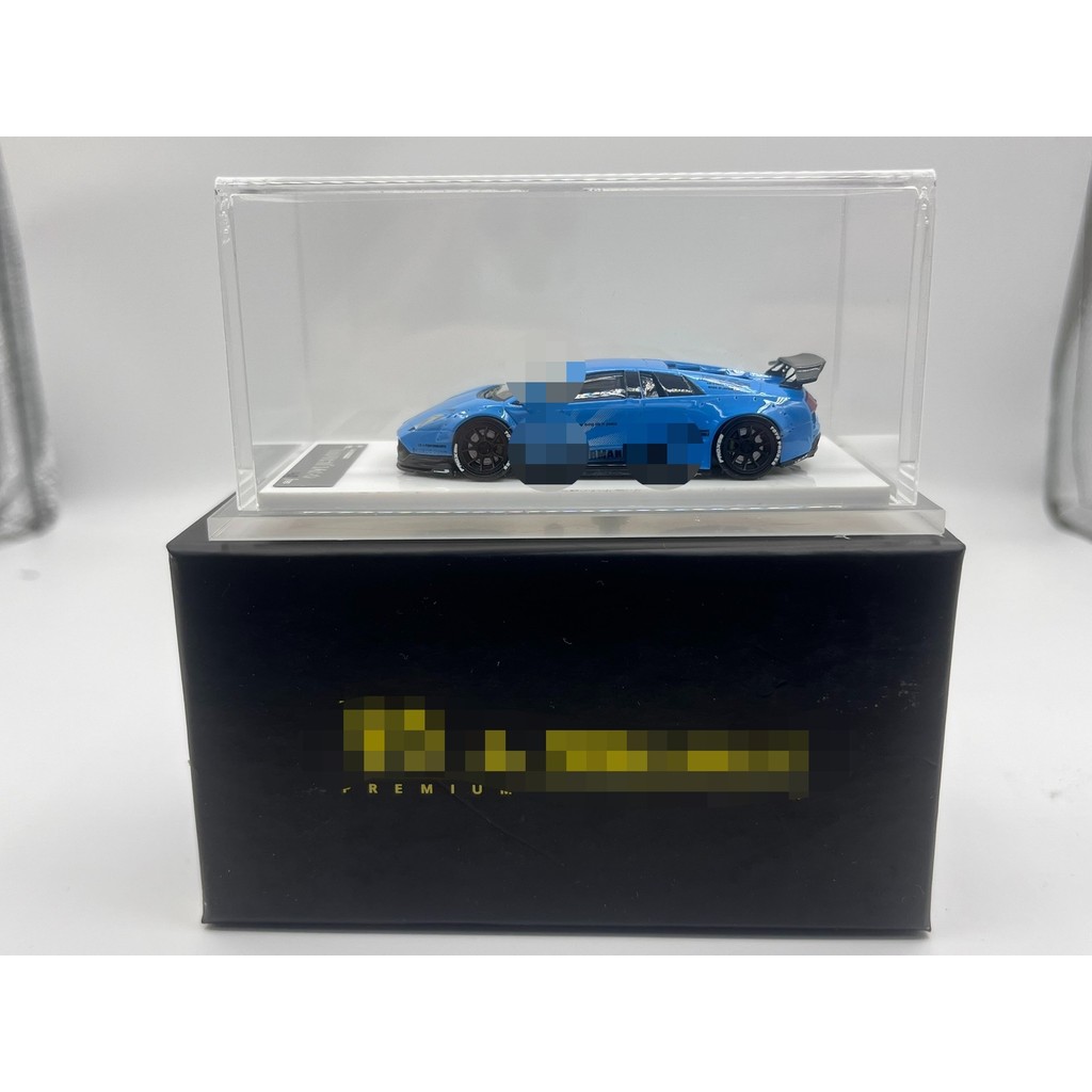 [สต๊อกพร้อม] พร้อมส่ง ONEMODEL Resin 1: 64 Lamborghini LP670-4 LBWK Wide Body Blue Unpacked Test No 