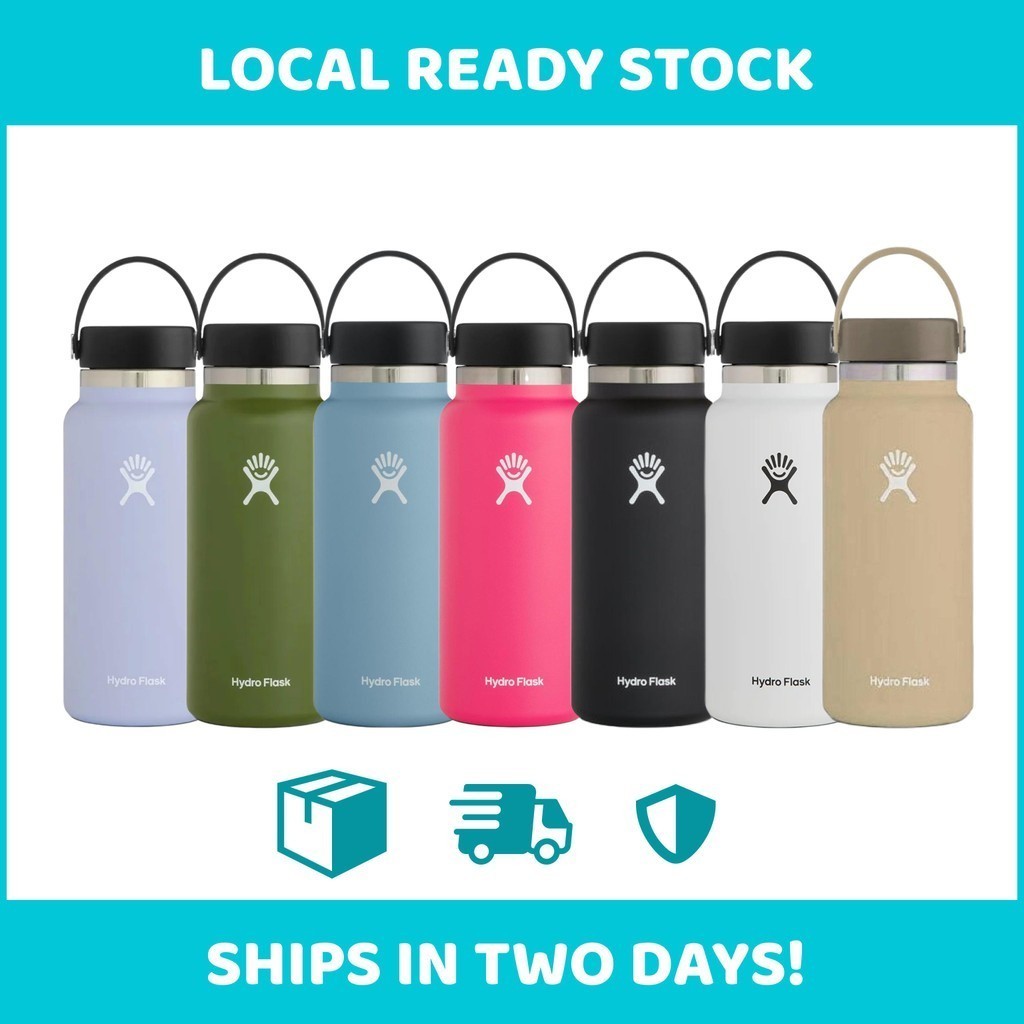 Hydro Flask 32oz 40oz ขวดน้ําสแตนเลสหุ้มฉนวนสุญญากาศปากกว้าง SG