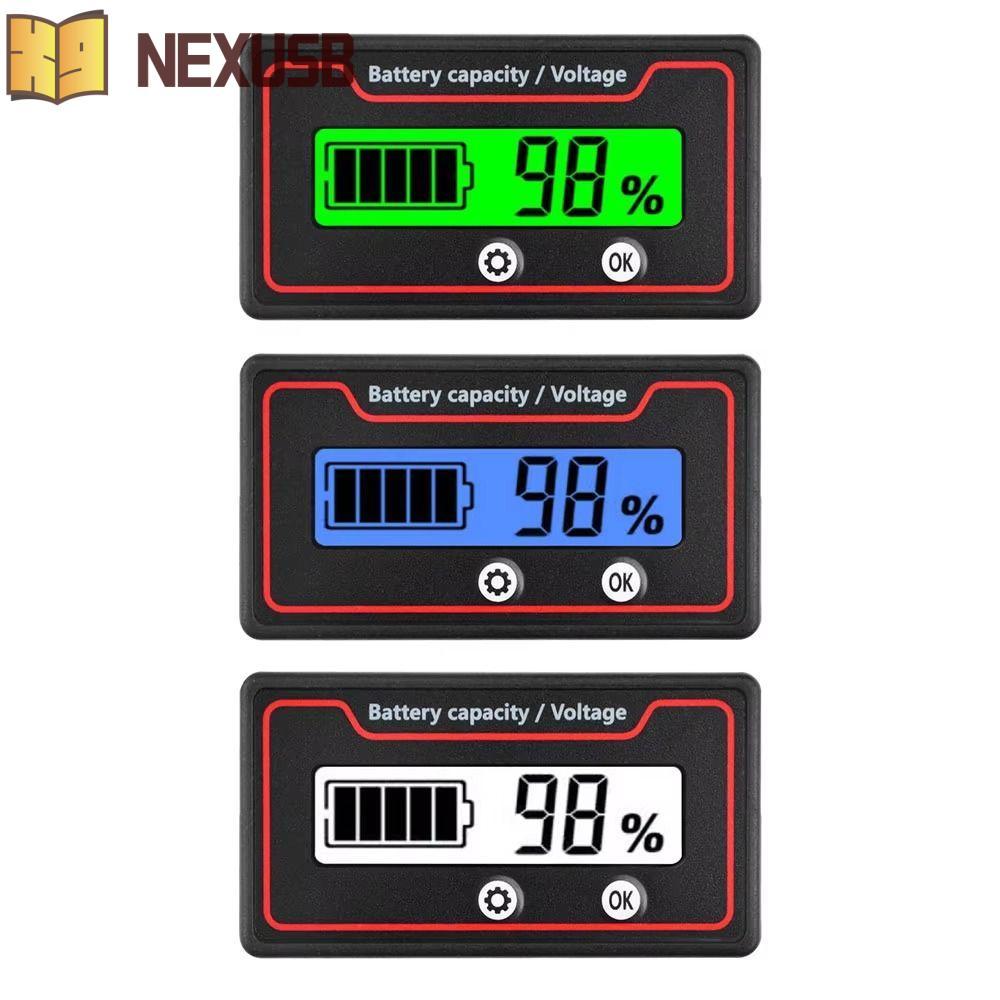 NEXUSBEAMตัวบ่งชี้ความจุแบตเตอรี่,Universal LED Digital Battery Voltmeter Tester Meter,คุณภาพสูงGY-6
