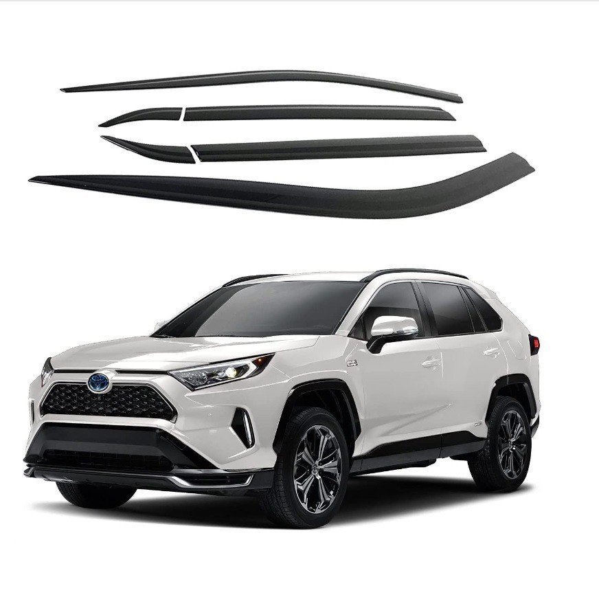 TOYOTA RAV4 Window Rain Eyebrow 2019-2022 TOYOTA RAV4 6 ชิ้นชุด Rain Block Rain Block Rain Block Rai