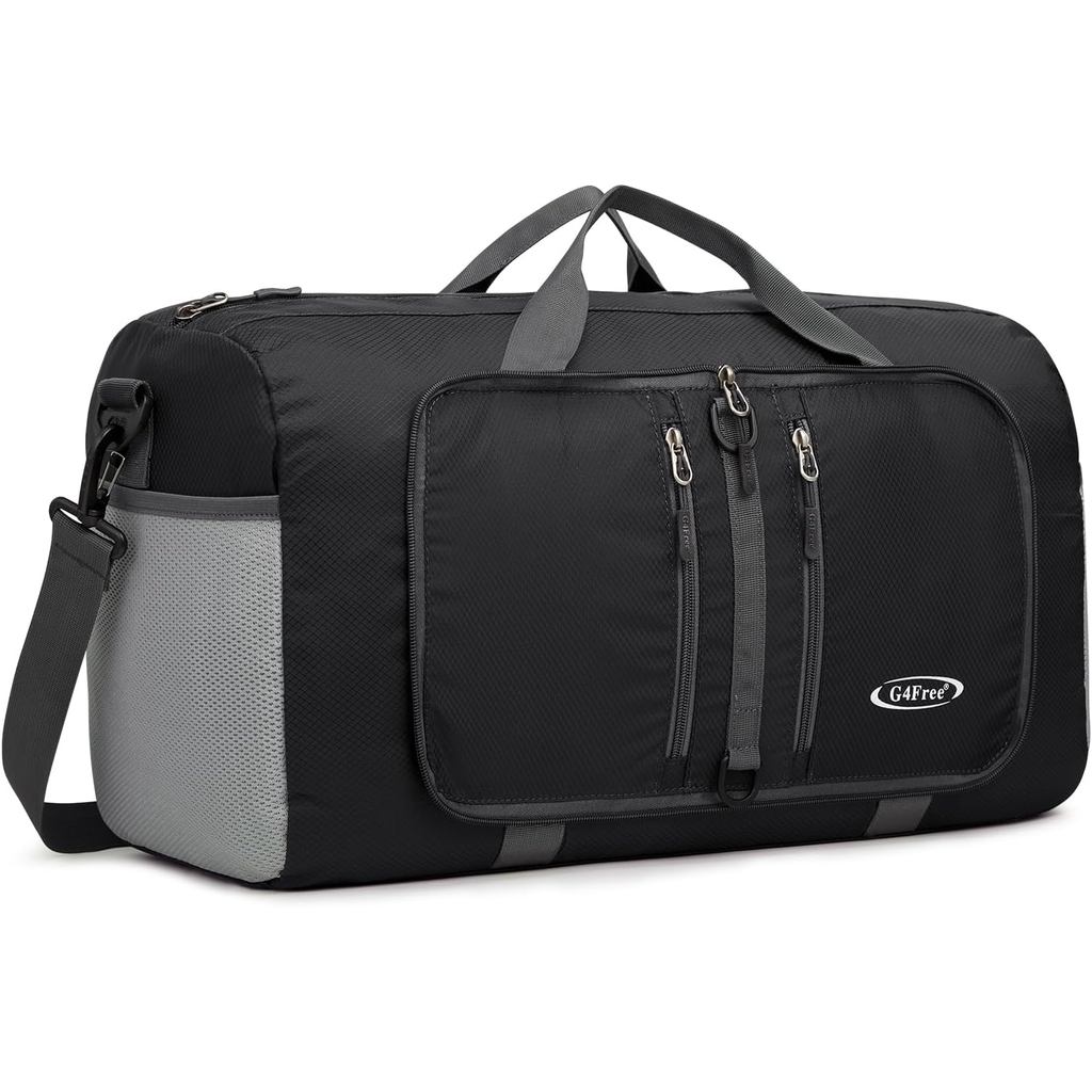 G4Free 40L/65L Foldable Duffel Bag, Water-Repellent Travel Backpack, Lightweight Carry Bag for Overn