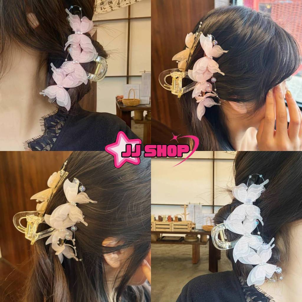 JJ Shop💜พร้อมส่ง กิ๊ฟหนีย ดีเทลแต่งลายผีเสื้อน่ารักมากคาวาอี้ สไตล์เจ้าหญิง "VO-67"