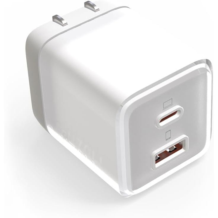 USB C Charger 70W, GaN 2 Port Compact Fast Wall Charger for MacBook Pro/Air, iPad Pro, Galaxy S23, D