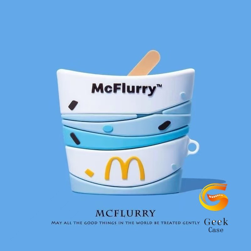 Geek สําหรับ GOOJODOQ J201 J206 J228 J229 เคสหูฟังบุคลิกภาพรูปแบบไอติม