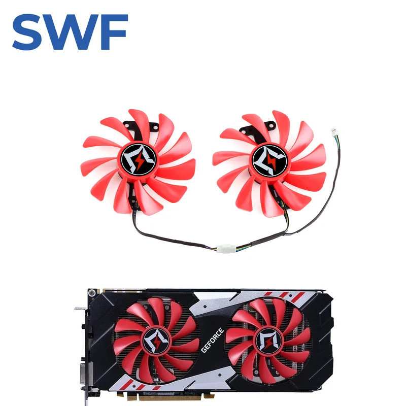 95 มม.GTX 1080 พัดลมระบายความร้อนสําหรับ Gainward GTX 1080 1070 Ti Chasing รุ่น 8G กราฟิกการ์ด Coole