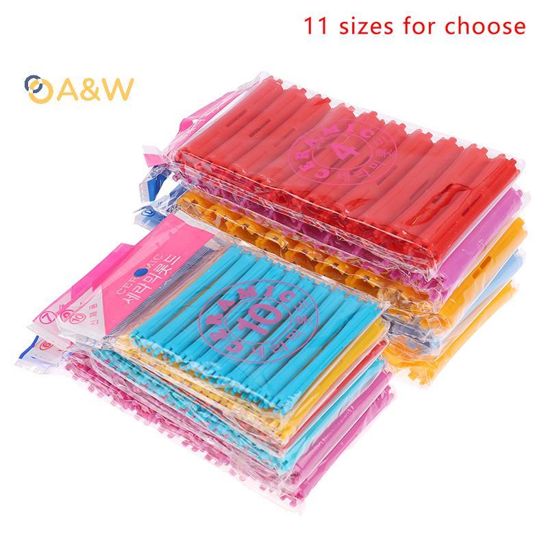 A&W 1 ชุด 1-2.2 ซม. Heatless Hair Care Hair Curler Roller Grip จัดแต่งทรงผม Roller Curlers จัดแต่งทร