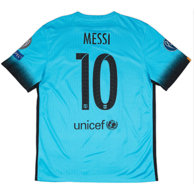 เสื้อย้อนยุคบาร์เซโลนา 2015-2016 แบบเดียวกับMESSIและNeymar JR เสื้อฟุตบอล