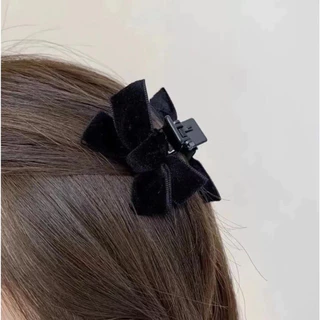 ++ราคาต่อชิ้น++ โบว์ติดผม กิ๊บโบว์หนีบผม กิ๊บหนีบผมสไตล์เกาหลี สีแดง สีดำ ขนาด 5.5 cm ++พร้อมส่งจากไทย++