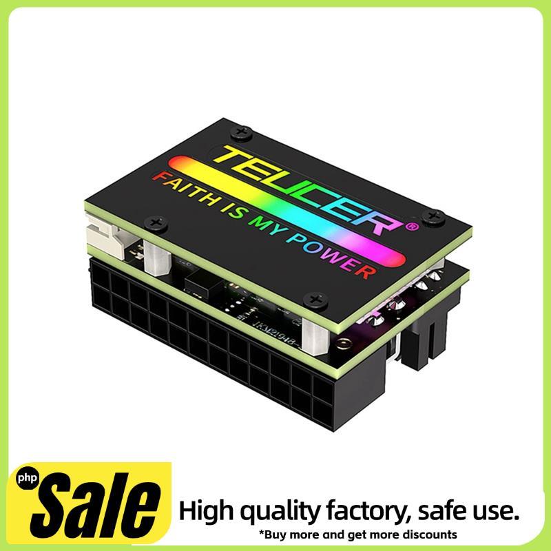 ATX 24Pin RGB 90° ตัวแปลง 24Pin ATX Adapter สําหรับแหล่งจ่ายไฟเมนบอร์ด 24PlN