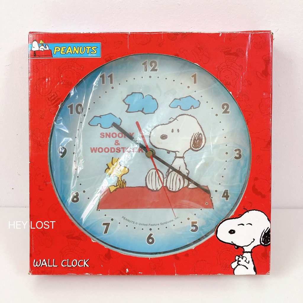 [Clearance] นาฬิกา Snoopy Snoopy ของแท้ของญี่ปุ่น เครื่องประดับตกแต่งนาฬิกาแขวนการ์ตูนน่ารัก