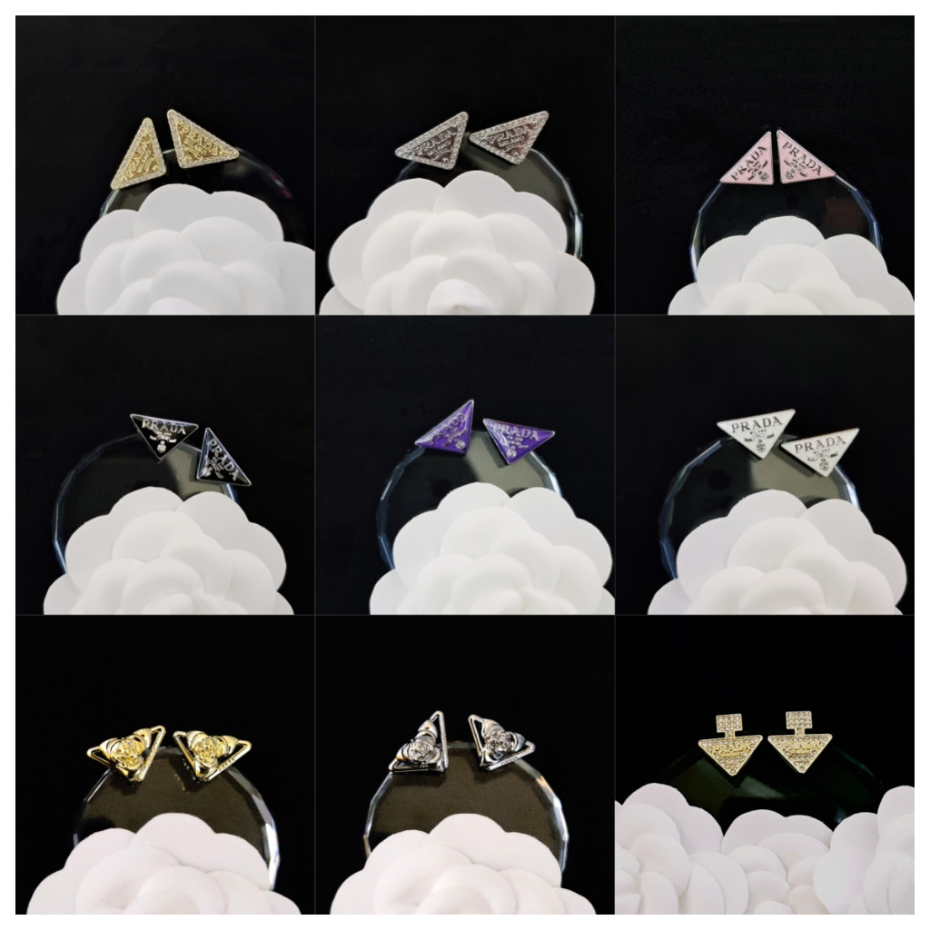 สไตล์ใหม่ Inverted Triangle โลหะ Rhinestone Anti-rust S925 เข็มเงินต่างหูทั้งหมดพร้อมซีลเหล็ก