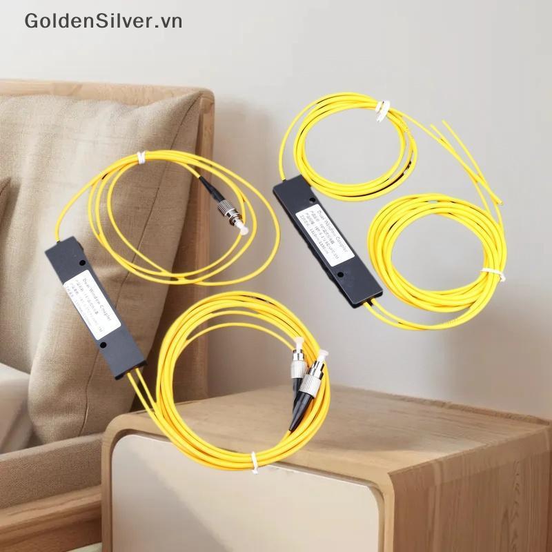 GoldenSilver 1x2 Fiber Optic Splitter SC FC Fiber Optic Pigtail Splitter FTTH Tapered 1 ถึง 2 Splitt
