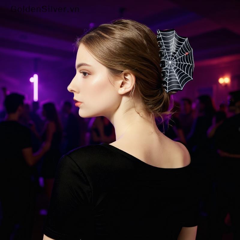 GoldenSilver FashionUnique Creative Spider Web Vinegar Clip อเนกประสงค์ผมตกแต่งคลิปวัสดุอื่นๆอุปกรณ์
