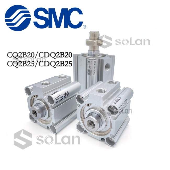 SMC กระบอกบาง CQ2B20/CDQ2B20/CQ2B25/CDQ2B25-5DM-10DM-15DM-20DM-25DM-30DM-40DM-45DM-50DM