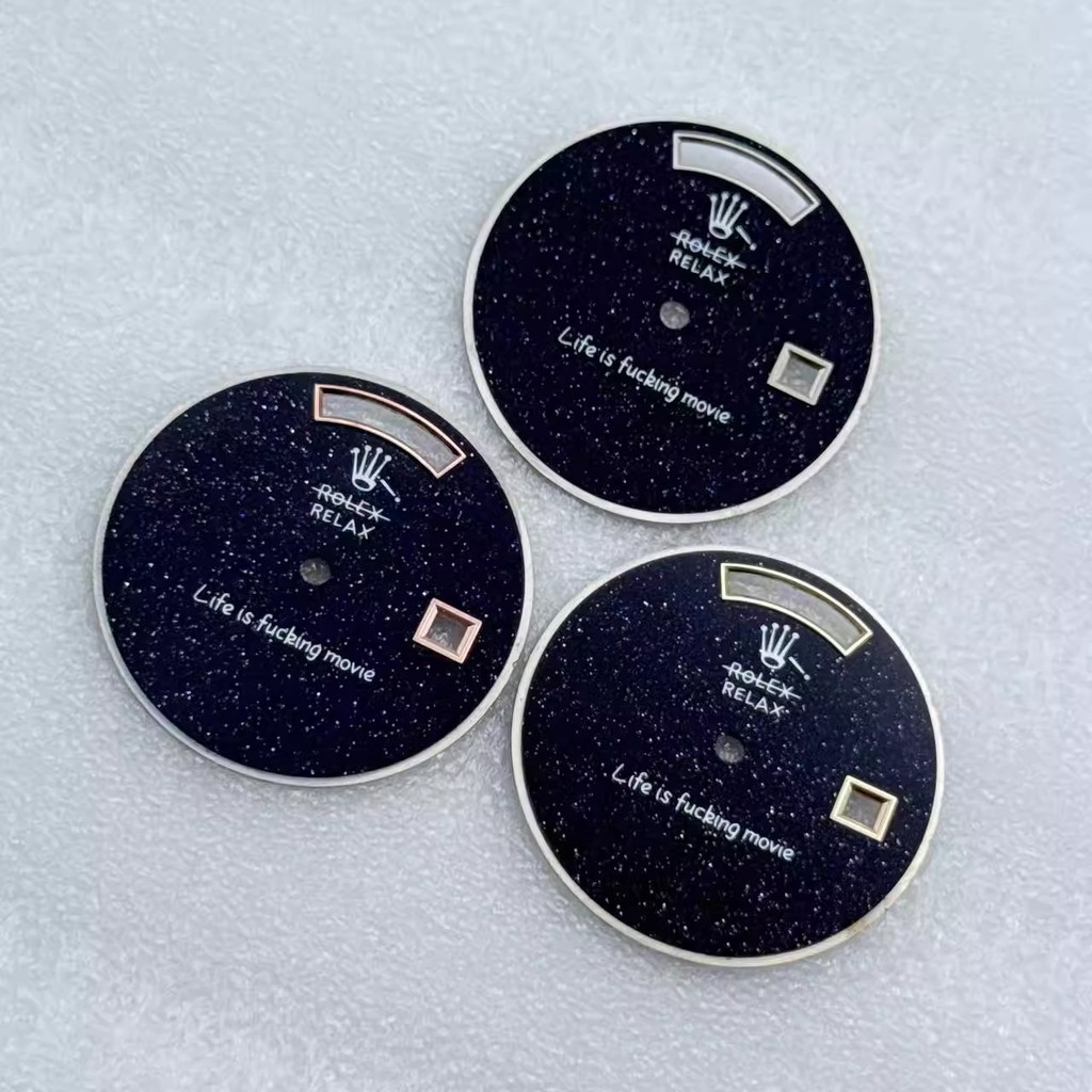 8285 การเคลื่อนไหว,อุปกรณ์เสริมนาฬิกาหน้าปัดหินธรรมชาติไพลินเหมาะสําหรับการเคลื่อนไหว 8285