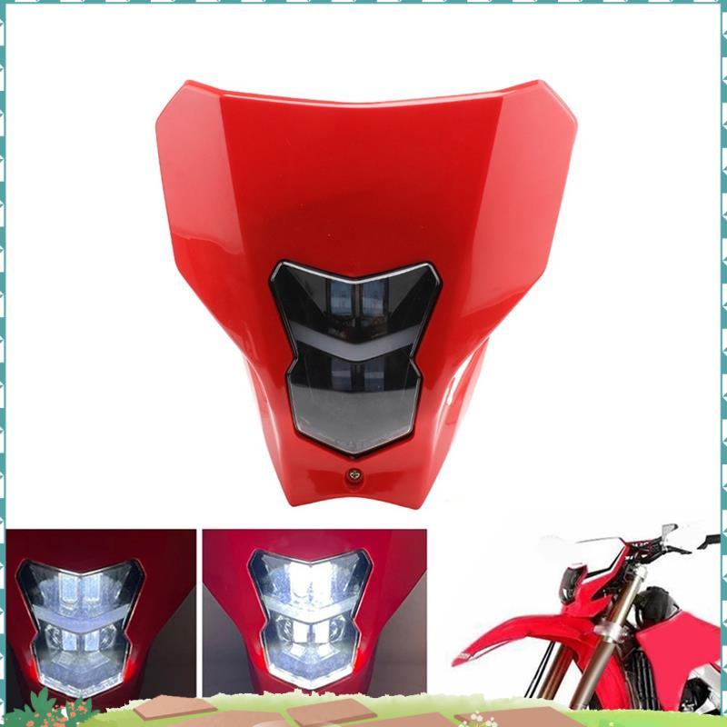 Uejfrdkuwg สําหรับ CRF 450L CRF450XR CRF 450 450XR 450 L XR รถจักรยานยนต์ LED ไฟหน้าไฟหน้าไฟวิ่งกลาง
