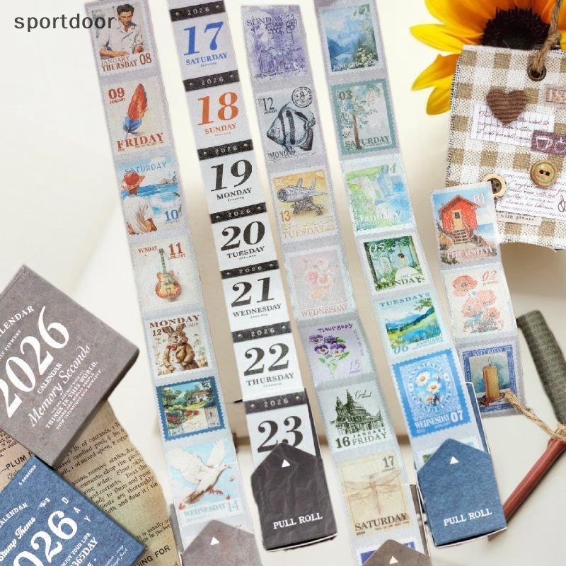 [sportoutdoor] Journal GO 365pcs Vintage 365 Days Daily Life Washi สติกเกอร์เทปสําหรับ Collage Junk 