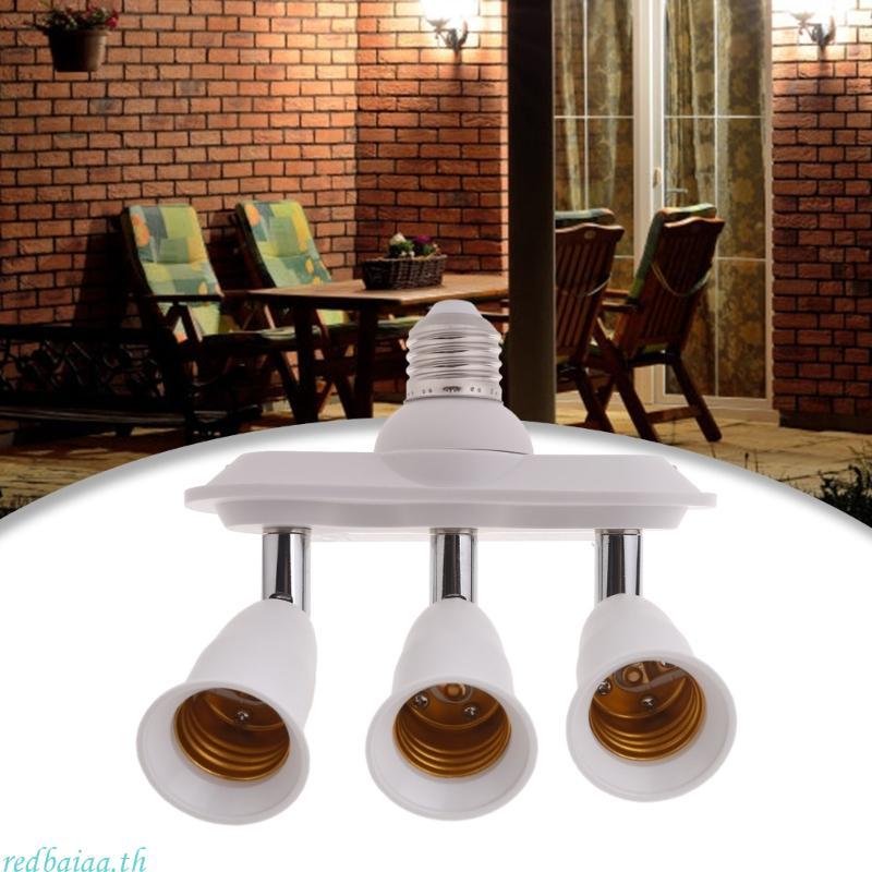 Redbaiaa E27 ถึง E27 ฐานโคมไฟหลอดไฟซ็อกเก็ตแยกหลอดไฟอะแดปเตอร์แปลง