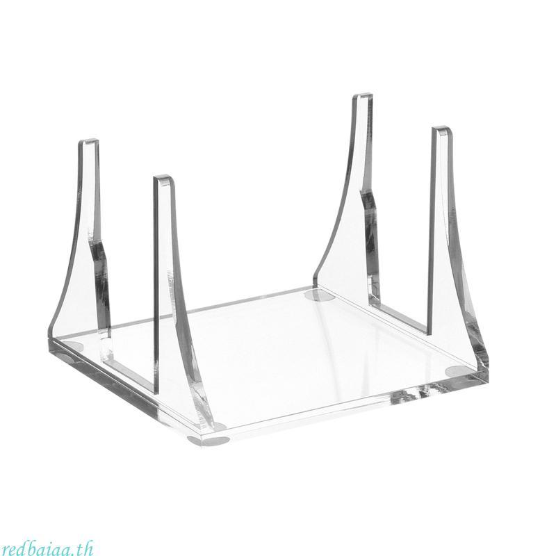 Redbaiaa ขายึดอะคริลิคสําหรับ M1 Host Mac-Mini Desktop Stand กล่องทีวีชั้นเก็บ M1 Host Desk Cooling 