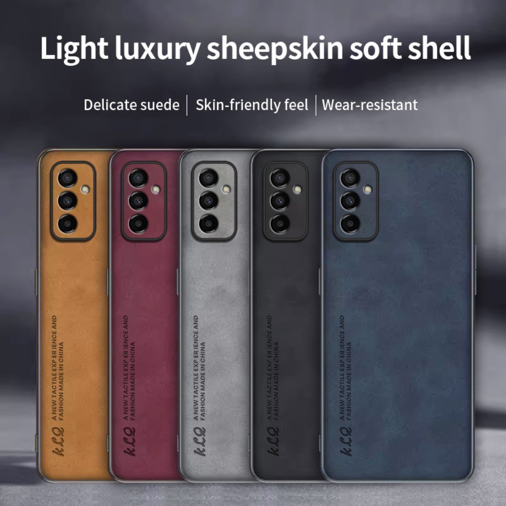 หรูหราหนังแกะหนังสําหรับ Samsung Galaxy M23 นุ่มกันกระแทกฝาหลังสําหรับ Samsung Galaxy SM-M236B SM-M2