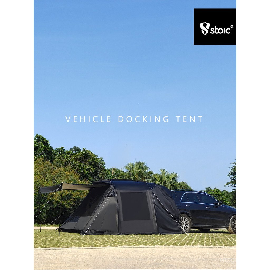 Outdoor Camping เต็นท์ด้านหลังรถ suv Tesla EXTENSION เต็นท์ Camping Self-Driving Tour กันฝน