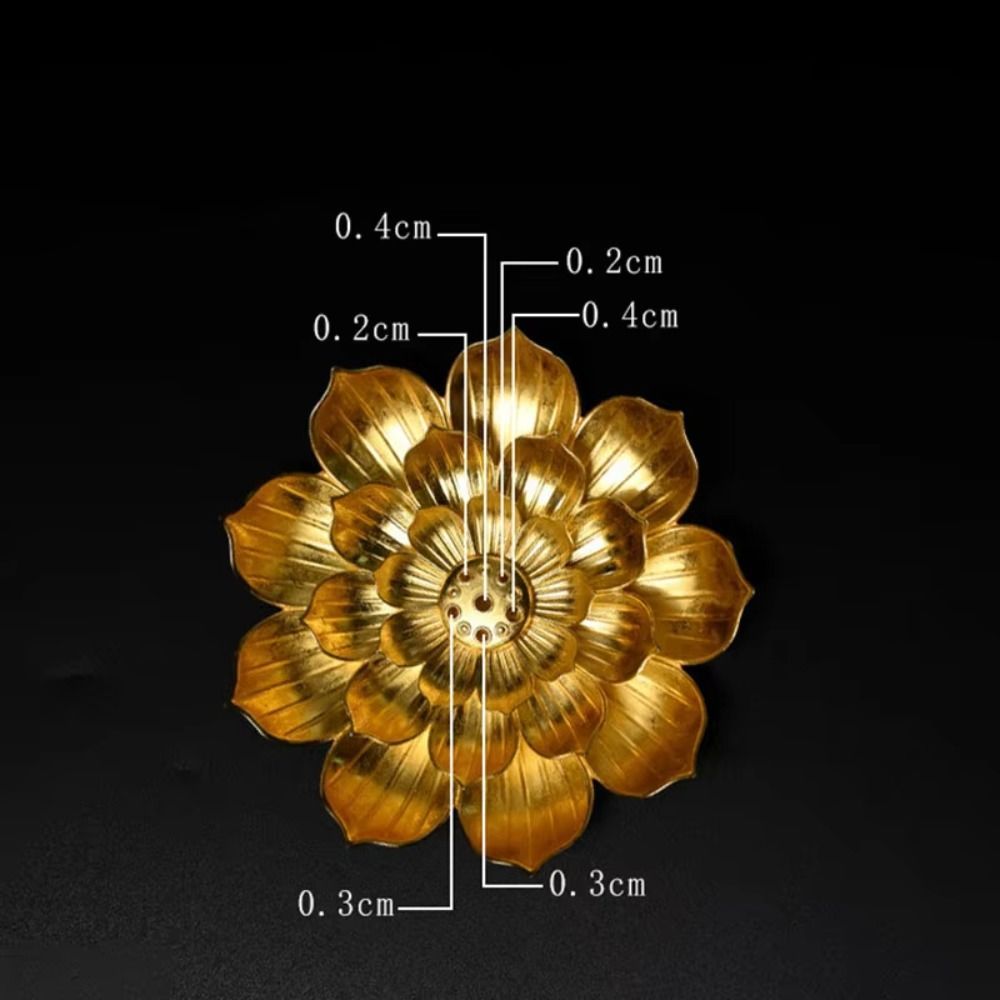 AUGUSTINA กระถางธูป, 2/3 ชั้นที่ถอดออกได้ผู้ถือธูป Ash Catcher, เครื่องประดับ 6 หลุม Lotus Design Vintage Lotus Aromatherapy Stand Office Use ราคา ถูกที่สุด ดีลบีเคเค แกลเลอรีภาพที่ 8