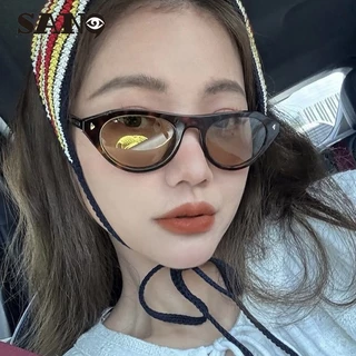 แว่นกันแดดสำหรับผู้หญิงแบบแฟชั่น ป้องกันรังสียูวี ข้าวเล็บแมวตา