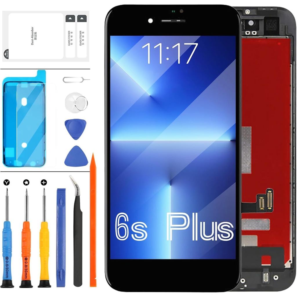 เปลี่ยนหน้าจอ LCD สําหรับ iPhone 6s Plus A1634 A1687 A1690 A1699 จอแสดงผล LCD Touch Screen Digitizer