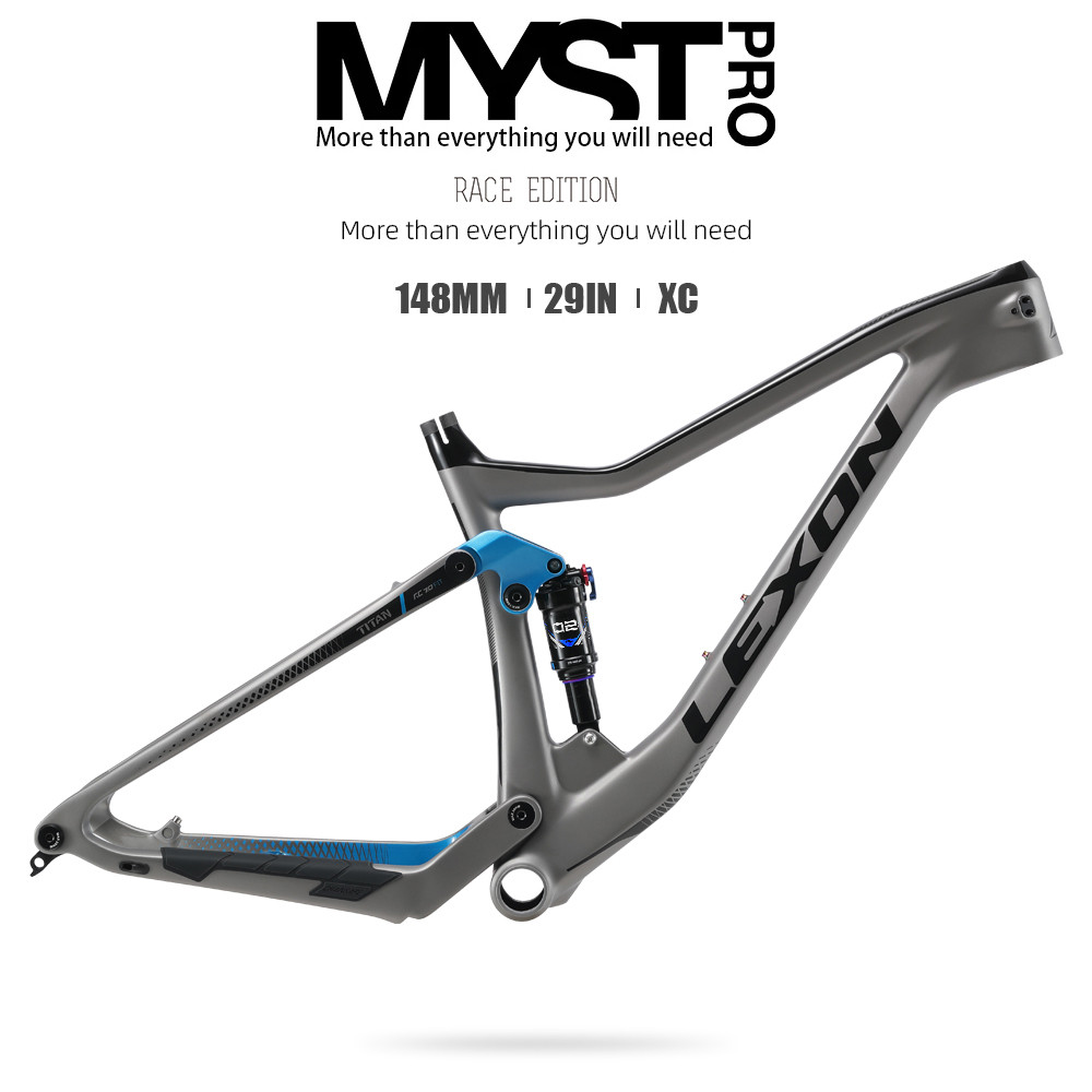 2025 LEXON MYST PRO กรอบคาร์บอนเต็ม XC MTB จักรยานกรอบ Superlight Full Suspension 29er Trail Framese