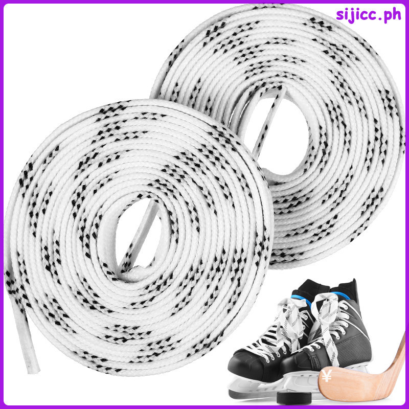 Hockey Skate Laces อุปกรณ์ทําน้ําแข็ง Shoelaces Waxed sijicc