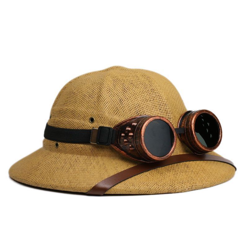 Goggles Steampunk Explorer Safety Wood Marrow Helmet Sunshade Zhongshan Vietnam Equeen Cockery Straw