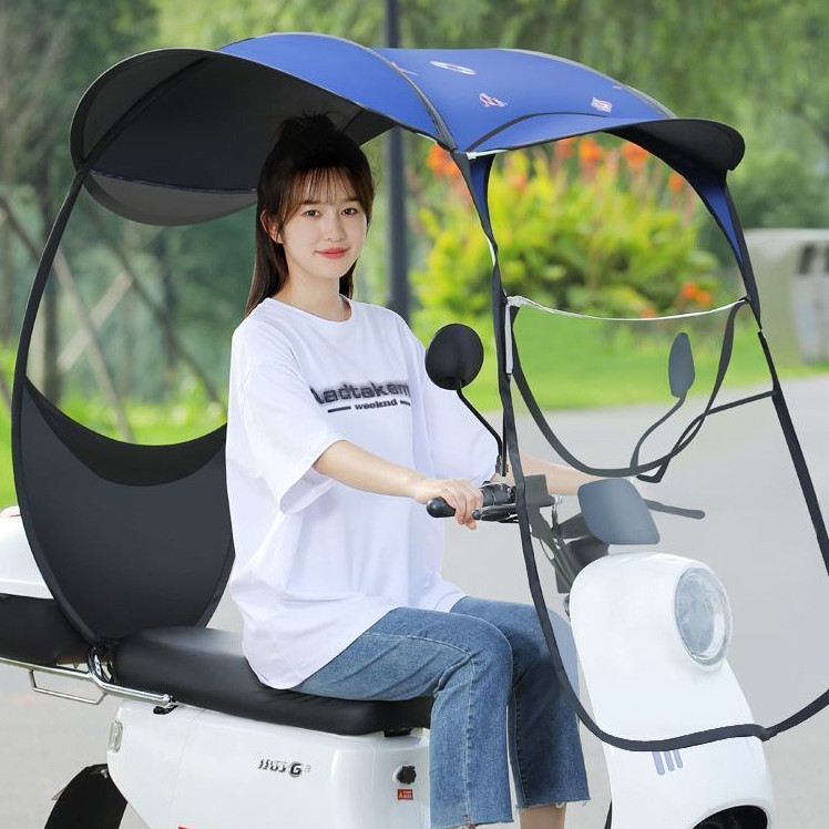 โปรโมชั่นราคาถูก กันสาดมอไซค์ หลังคากันฝน หลังคากันแดด หลังคาร่มรถจักรยานยนต์ กันสาดร่มมอเตอร์ไซค์ บังแดด กันลม กันฝน
