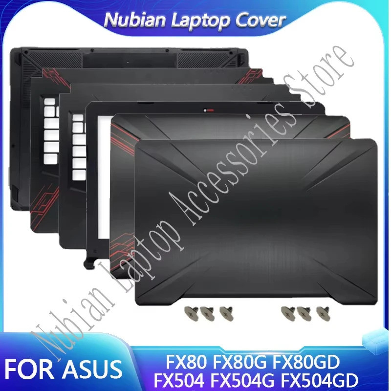 ใหม่สําหรับ ASUS FX504 FX504G FX504GD FX80 FX80G FX80GD แล็ปท็อปปกหลัง LCD/ด้านหน้า/Palmrest/ด้านล่า