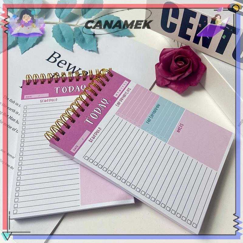 [CANAMEK] To Do List Notepad Daily Planner Notepad Schedule Weekly Planer Notepad Simple Coil Spiral
