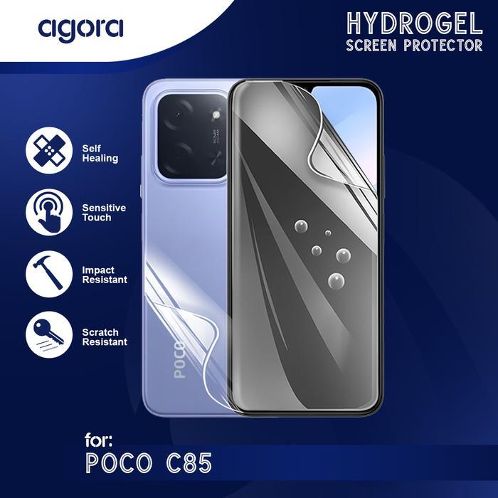 LAYAR Anti-Scratch Hydrogel สําหรับ Poco C85 Hydrogel SCREEN ฟิล์มกันรอย - ANTI SPY, FULL SCREEN, PO