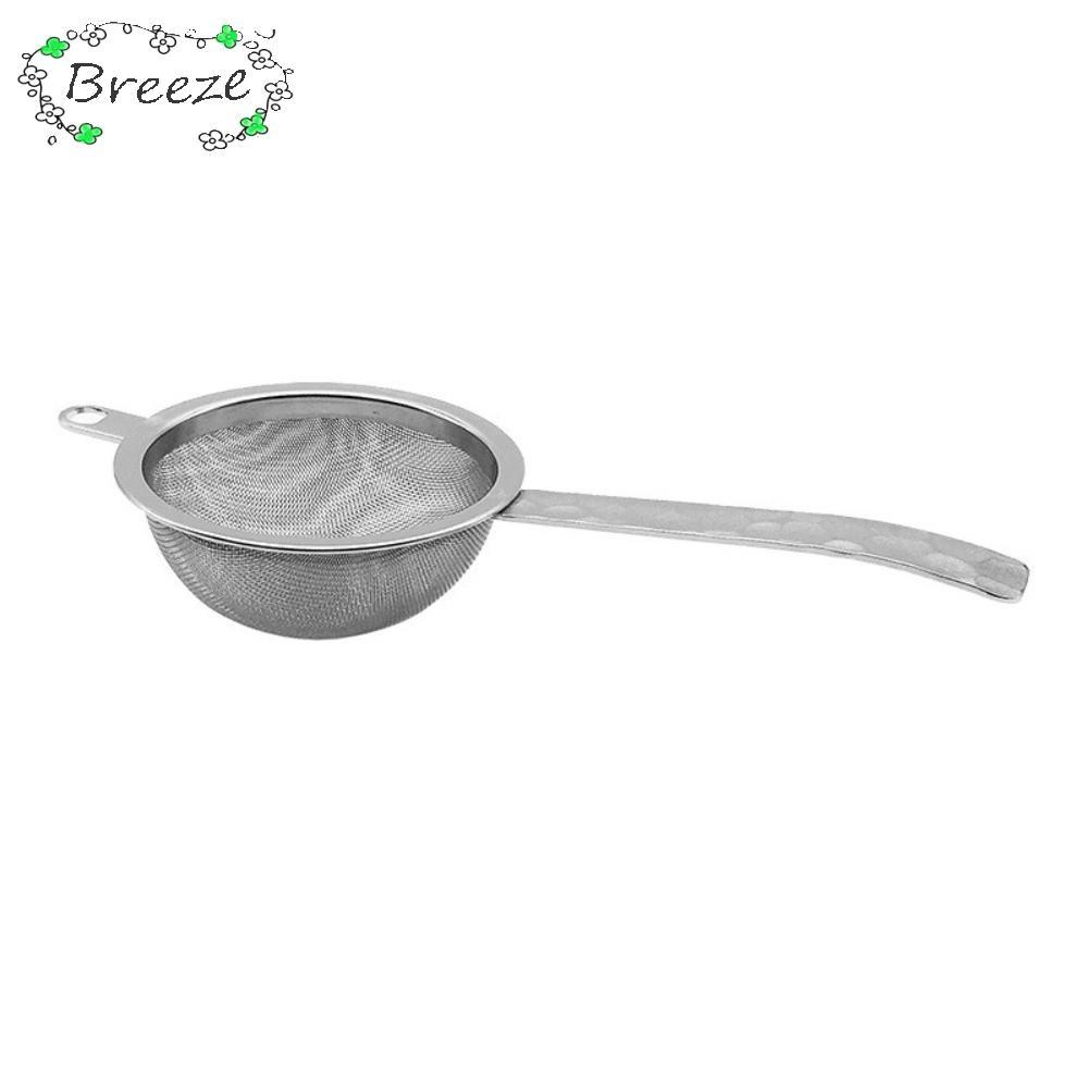 BREEZE ที่กรองชา, ตาข่ายละเอียดมากสแตนเลส Matcha Sifter, ทําความสะอาดง่าย Duable Layer Rust-Proof Food Sifters สําหรับห้องครัว