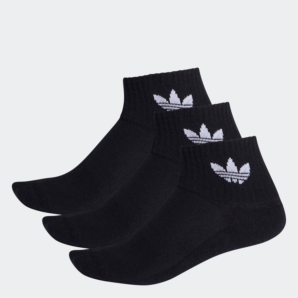 adidas ไลฟ์สไตล์ ถุงเท้าความยาวครึ่งแข้ง (3 คู่) Unisex สีดำ FM0643