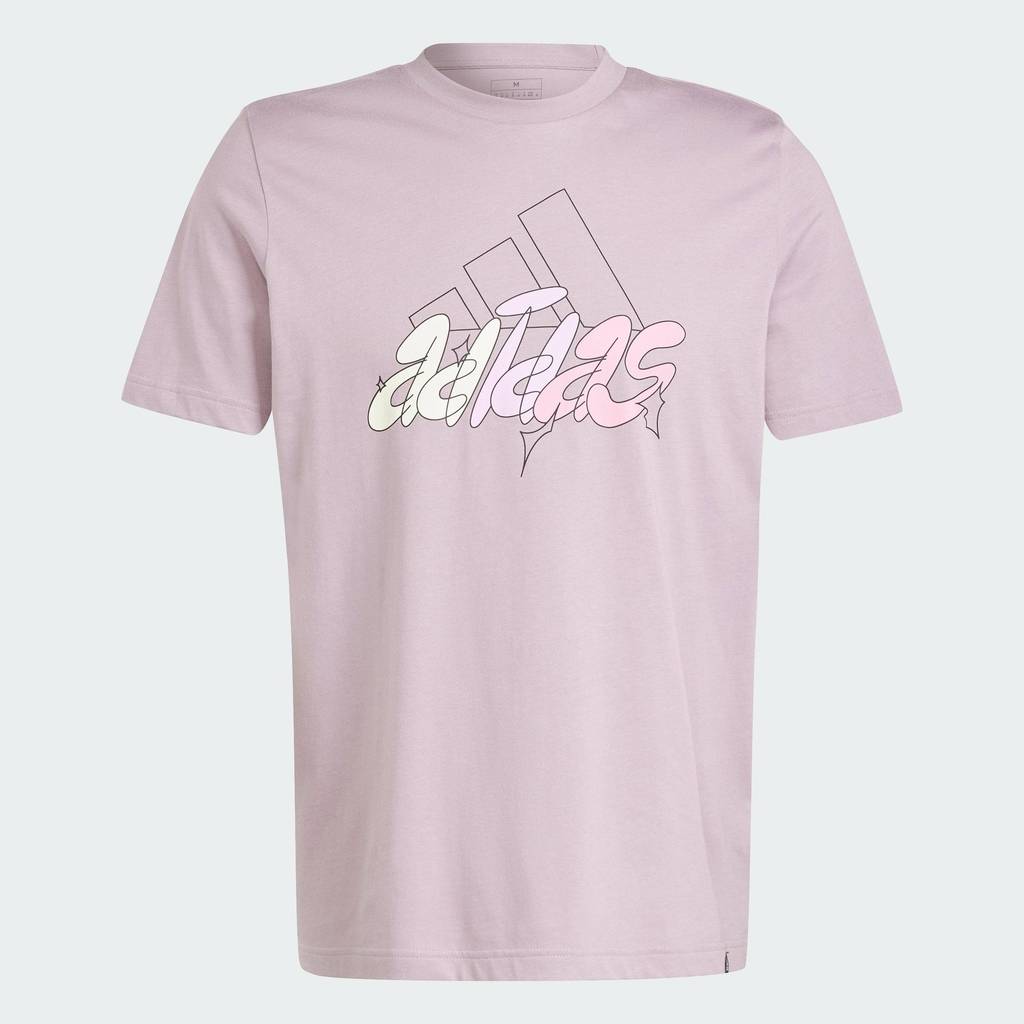 adidas Lifestyle Illustrated Badge Graphic Tee Men Purple IN6244 – โปรปัง