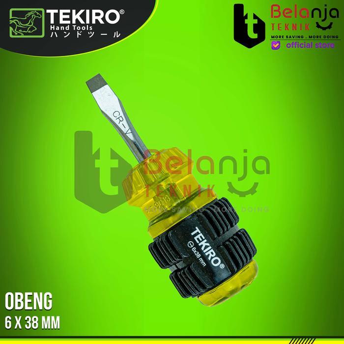 ไขควงจับยาง Tekiro Minus (-) 6 x 38 mm ไขควงจับเบาะ Min