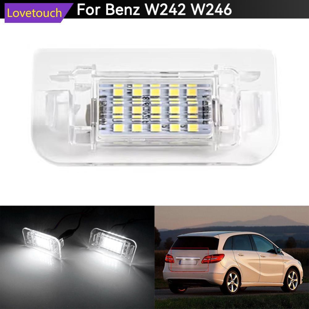 LOVETOUCH 1 PC รถ LED ป้ายทะเบียนไฟเปลี่ยน Canbus ข้อผิดพลาดฟรีรถ 12V สําหรับ Mercedes Benz W242 W24