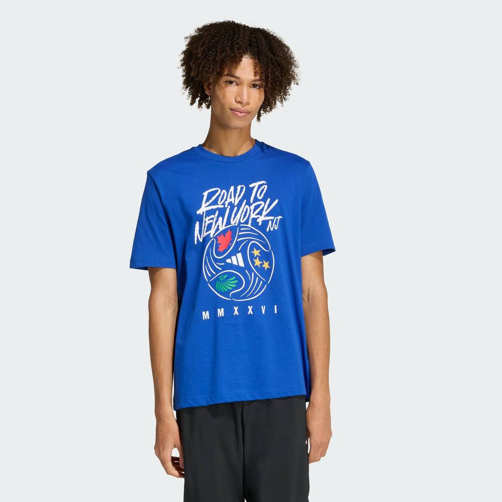 adidas Lifestyle FIFA World Cup 26™ Road To NY NJ Graphic T-Shirt Men Blue KB2534