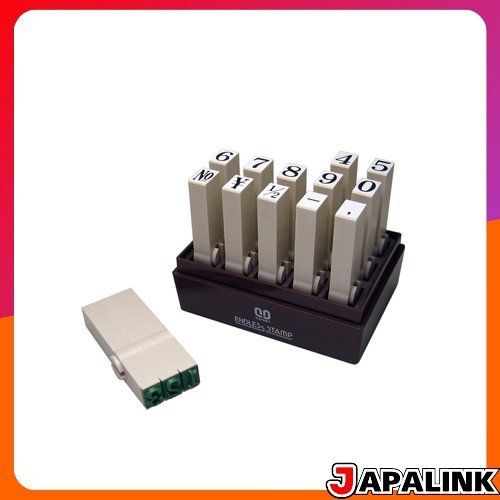 ชุดแสตมป์ตัวเลข Sanbee Endless (ฟอนต์ Mincho) ชุด 15 ชิ้น 【Direct from Japan】